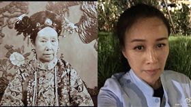 那英,慈禧太后（合成圖／翻攝自微博）