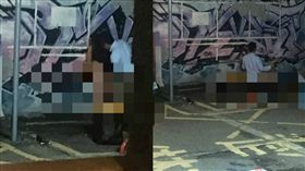 愛撫,活春宮,情侶,停車場(圖/臉書)