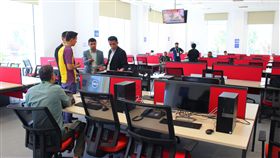 ▲土庫曼2017亞洲室內暨武藝運動會主媒體中心啟用。（圖／體育記者協會提供）