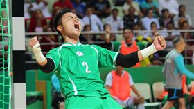 ▲中華男足隊守門員江信緯在隊上越南之戰，展現優異防守，為中華隊屢次化解危機。（圖／體記協會提供）