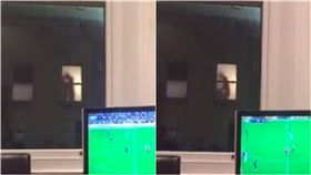 活塞運動,性行為,足球,英國,倫敦,比賽,轉播,鄰居　圖／翻攝自Sun影片 https://goo.gl/kjsxWC