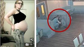 英國孕婦（Jessy Johnson）遭與37歲男友薩姆遜（Stuart Samson）踹，導致胎死腹中（圖／翻攝自每日郵報）
