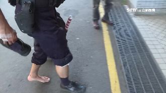 警抓縱火疑犯慘遭撞　「跛腳」急送醫