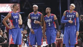 LeBron James,Carmelo Anthony,Chris Bosh,Dwyane Wade,03梯,2013明星賽（ap）