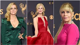 ▲女星穿著爭豔吸睛。（圖／美聯社／達志影像）