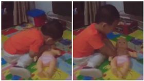 大陸,男童,心肺復甦術,CPR（圖／翻攝自YouTube）