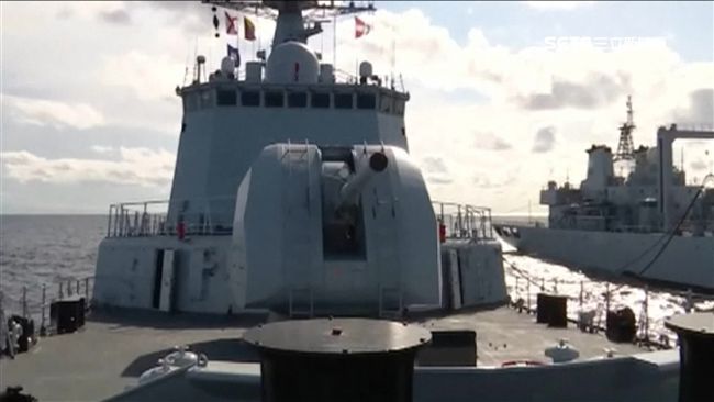 中俄海上軍演登場　「艇」進日本海