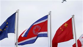 朝鮮國旗（圖／美聯社／達志影像）