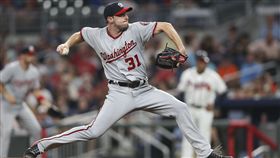 ▲華盛頓國民王牌投手Max Scherzer連續4年單季250次三振以上，表現相當驚人。（圖／美聯社／達志影像）