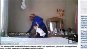 保姆,嬰兒,重摔,謀殺未遂,寶寶,非洲,隱藏攝影機
（圖／翻攝自每日郵報）