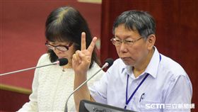 台北市長柯文哲20日赴市議會進行施政報告 圖／記者林敬旻攝