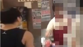 網友不滿7-11店員服務態度差，雙方當場起衝突。（圖／翻攝Youtube）