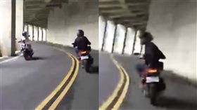 騎士,側身,癡樣 圖／翻攝自金阿福 KuangFuYouTube