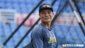 中信兄弟王勝偉 圖／記者林敬旻攝