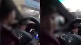 河南信陽幼稚園男童開瑪莎拉蒂跑車／合成圖／youtube