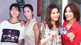 陳美鳳23年前拍攝牽手出頭天和少女合照，如今少女長大上《美鳳有約》兩人再度合影，陳美鳳好像比23年前還年輕。（翻攝自陳美鳳臉書）