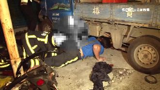 情侶搶快未禮讓貨車　女彈飛卡車底亡