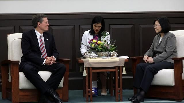 接見美議員　蔡英文：盼促進臺美合作