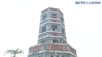 頭城「八角瞭望台」　欄杆毀損藏危機