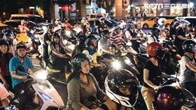 機車,汙染,排氣,安全帽,通勤,塞車,空汙, (林敬旻攝)