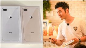 ▲黃曉明大手筆送員工i8。（合成圖／翻攝黃曉明工作室微博）