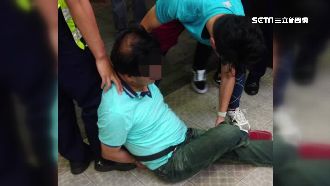 醉男捷運站外毆打保全　警大外割壓制