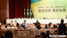 法定人數不足，民進黨全代會暫停 圖／記者林敬旻攝