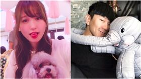 ▲金莎和林俊傑。（合成圖／翻攝自金莎、林俊傑微博）