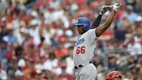 ▲洛杉磯道奇Yasiel Puig連續2天坐板凳。（圖／美聯社／達志影像）