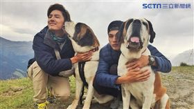 週三愛玩客主持人李運慶、任祐成與瑞士國犬相親相愛
