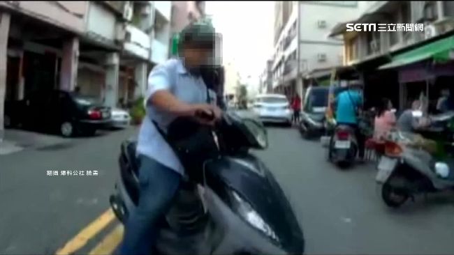 騎士違規急轉小吃攤　貪吃險釀意外