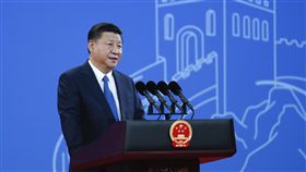 國際刑警組織大會　習近平發表演講國際刑警組織第86屆大會開幕式26日在北京國家會議中心舉行，中國大陸國家主席習近平（圖）發表主旨演講。（中新社提供）中央社　106年9月26日