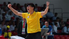 ▲中華隊陳家興在打出全倒後，振臂歡呼。（圖／體記協會提供）