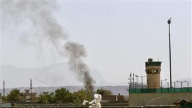 喀布爾機場,火箭轟炸（圖／翻攝自推特）