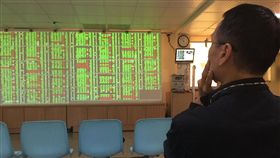 台股急殺百點類股慘綠（1）台北股市25日早盤急殺百點，大盤指數最低曾到10345.59點，類股中以玻璃陶瓷跌1.86%、其他電子跌1.81%、電子零組件跌1.71%、電腦及週邊設備跌1.69%最多。中央社記者董俊志攝 106年9月25日