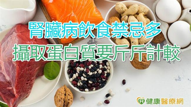 腎臟病飲食禁忌多　攝取蛋白質要注意