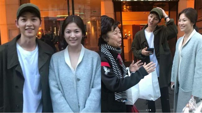 巴黎巧遇雙宋　幸運民眾被左右包夾