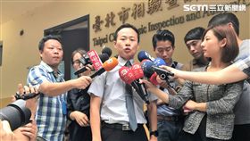  國民黨市議員李新從前妻住家墜樓身亡，檢察官進行遺體相驗工作（楊忠翰攝）