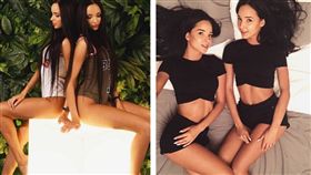 有對火辣雙胞胎艾黛爾（Adel Fakhteeva）和艾琳娜（Alina Fakhteeva）願意共享老公（圖／翻攝自adelalinaa《IG》）