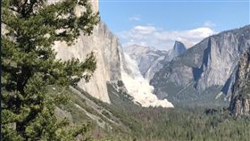 美國,加州,優勝美地國家公園,酋長岩,El Capitan,山崩,山難,Yosemite National Park(推特)