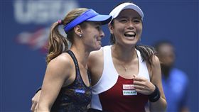 Martina Hingis與詹詠然,辛吉絲,詹辛配（ap）