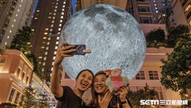 英國藝術家Luke Jerram的月球博物館,大型裝置藝術,月亮。（圖／港旅局提供）