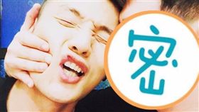  ▲李榮浩（左）遭潘瑋柏（右）強吻。（圖／翻攝自潘瑋柏臉書）