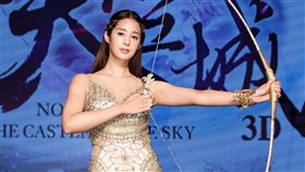 莫允雯化身「羽芒花神」唯美現身完美詮釋夢幻女神。（記者邱榮吉/攝影）