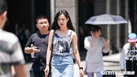 熱,炎熱,高溫,天氣,熱浪,中暑,曬傷,防曬 圖／記者林敬旻攝