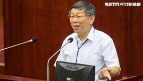 台北市長柯文哲2日赴市議會專案報告 圖／記者林敬旻攝