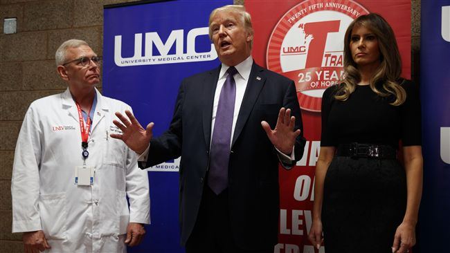 川普探視槍擊案生還者　宣布舉國哀悼