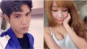 ▲陳零九遭爆料與E奶直播主交往。（合成圖／翻攝自陳零九、林芷瑩臉書）