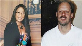 賭城槍手派達克 （Stephen Paddock）、丹利（Marilou Danley）。（圖／翻攝自《THE INDEPENDENT》、推特）