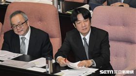 行政院長賴清德26日前往立法院進行施政報告，並接受備詢。 圖／記者林敬旻攝